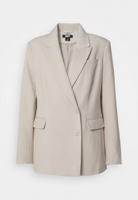 BREASTED PEAK LAPEL JACKET - Blejzr - pebble