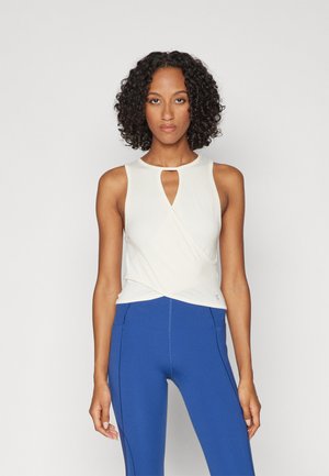 MINDFUL SEAMLESS WRAP TANK  - Felső - cloud white