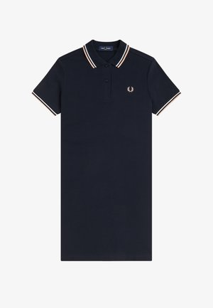 Fred Perry, Tričkové šaty - navy / snow white / peach
