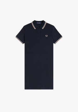 Fred Perry, THE TWIN TIPPED FRED PERRY DRESS, granatowy