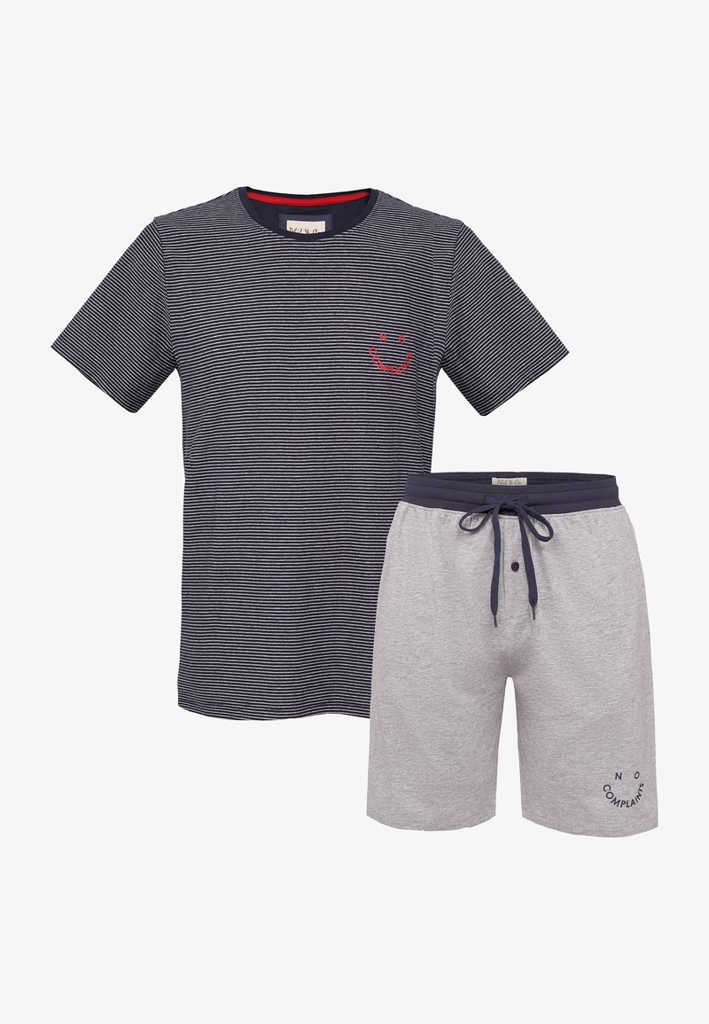 Set Phil Ru Phil & Co. Berlin 1-PACK SET - Pyjama - streifen/denim noir - ZALANDO.FR