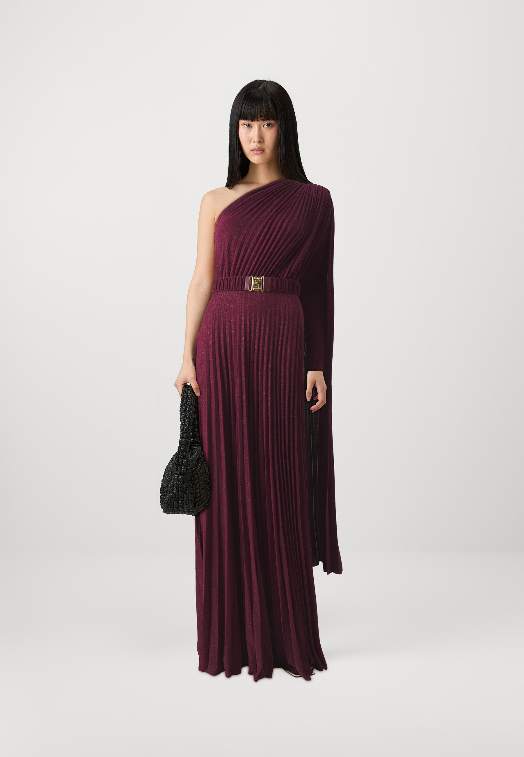 パーティードレス Elisabetta Franchi Soft Pleated Evening Dress 30693711_59543077_600.jpg