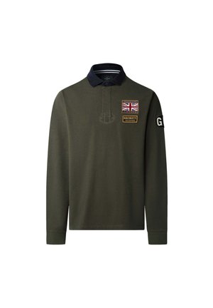 Hackett London Camiseta de manga larga - hunter green