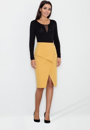 Wrap skirt - yellow