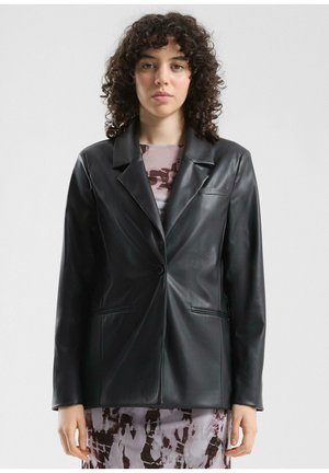 Giacca in similpelle - schwarz