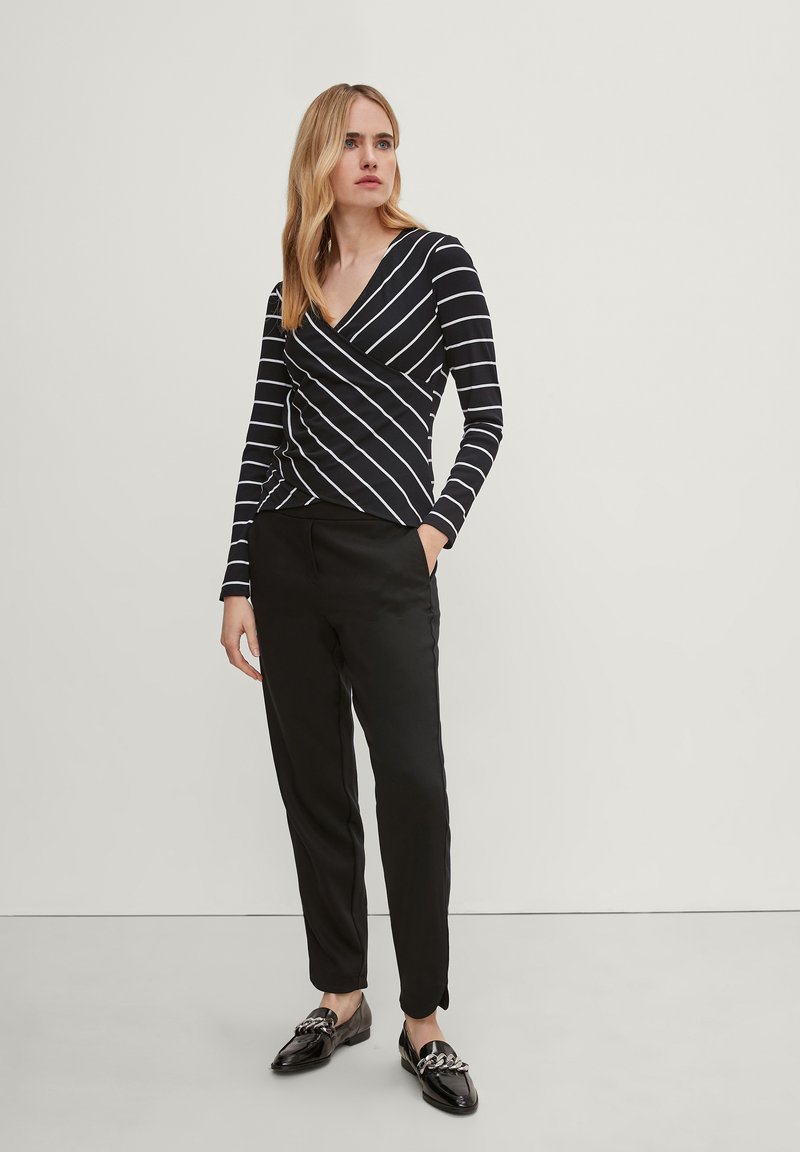 Damen Strickjacken | comma Strickpullover jersey classic str/schwarz - MR48511 Damen Strickjacken | comma Strickpullover jersey classic str/schwarz - MR48511