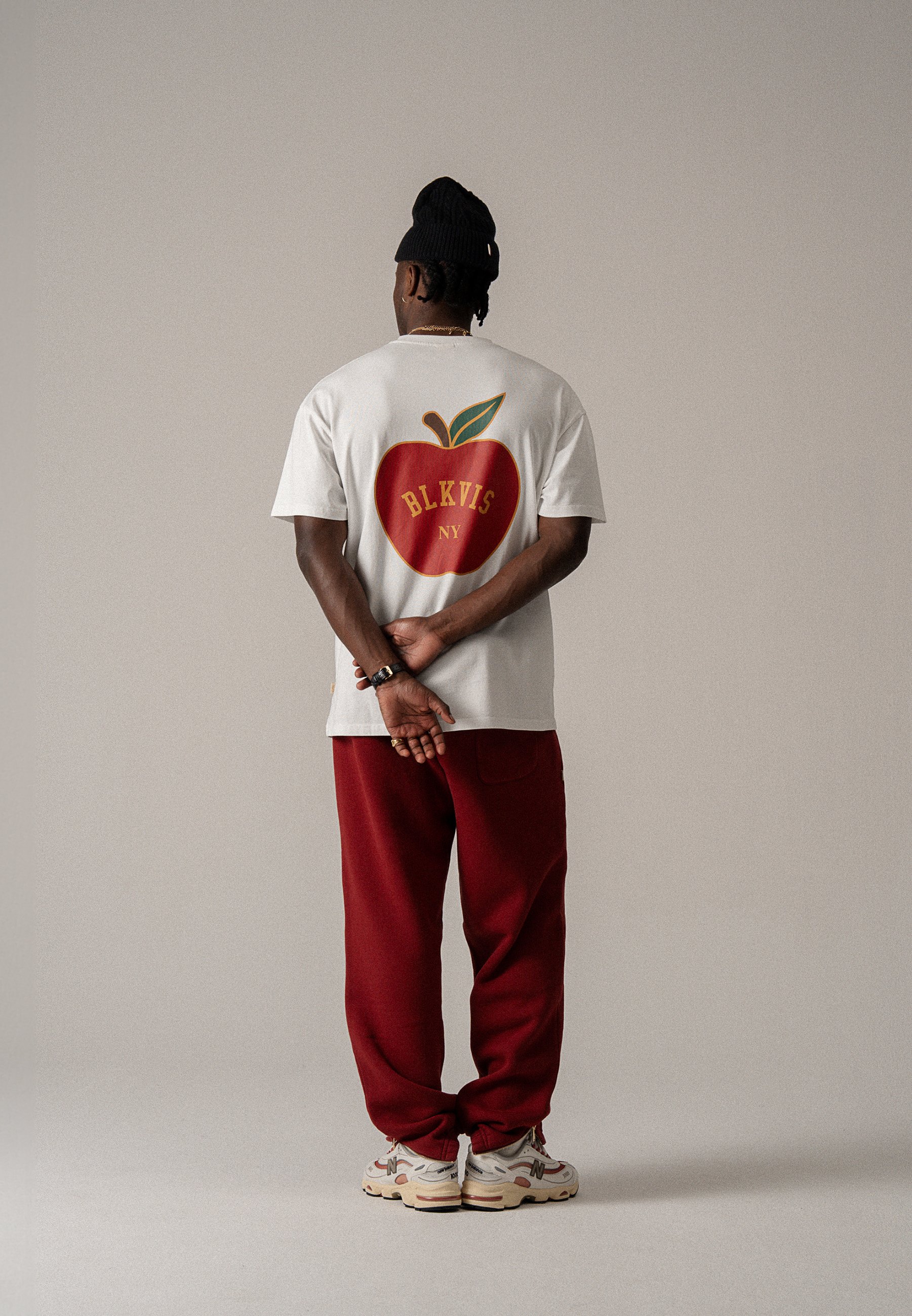 BLKVIS BIG APPLE TEE UNISEX - Print T-shirt - white - Zalando.ie
