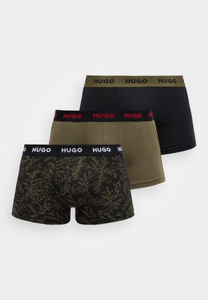 HUGO TRUNK TRIPLET DESIGN 3 PACK - Bokserbriefs - black/khaki