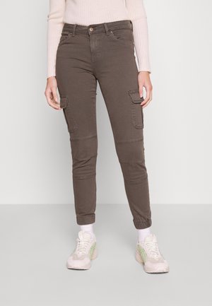 Cargobukser - mottled dark brown