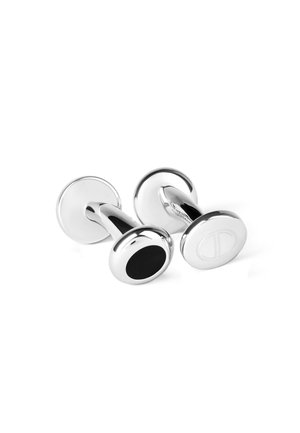 ESSENTIALS MINI ROUND - Cufflinks - black