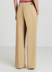 Calliope WIDE LEG CON FASCIA IN VITA - Stoffhose - beige chiaro