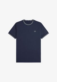 Seleccionado, azul oscuro hielo claro hoja de laurel