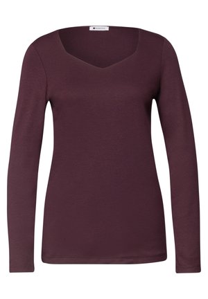 Street One, LANGARM SHIRT MIT CARRÉ AUSSCHNITT - Maglietta a manica lunga - rustic rouge
