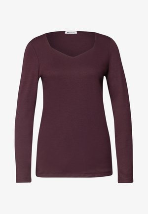 Street One, LANGARM SHIRT MIT CARRÉ AUSSCHNITT - Long sleeved top - rustic rouge