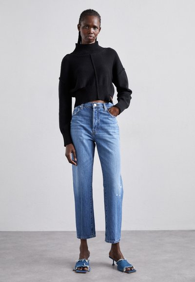 FRAME LE MEC - Sirgete säärtega teksad - blue denim