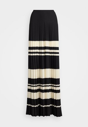 Lauren Ralph Lauren DRAPEY POLYESTER PANT - Stoffhose - cream/black