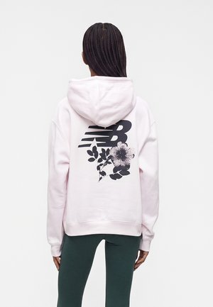 New Balance, PRESSED FLOWERS - Felpa con cappuccio - pink salt