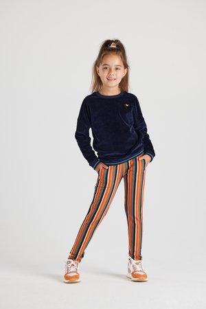 OLCAYSTRIPE - Trainingsbroek - blauw oranje print bruin mosterd