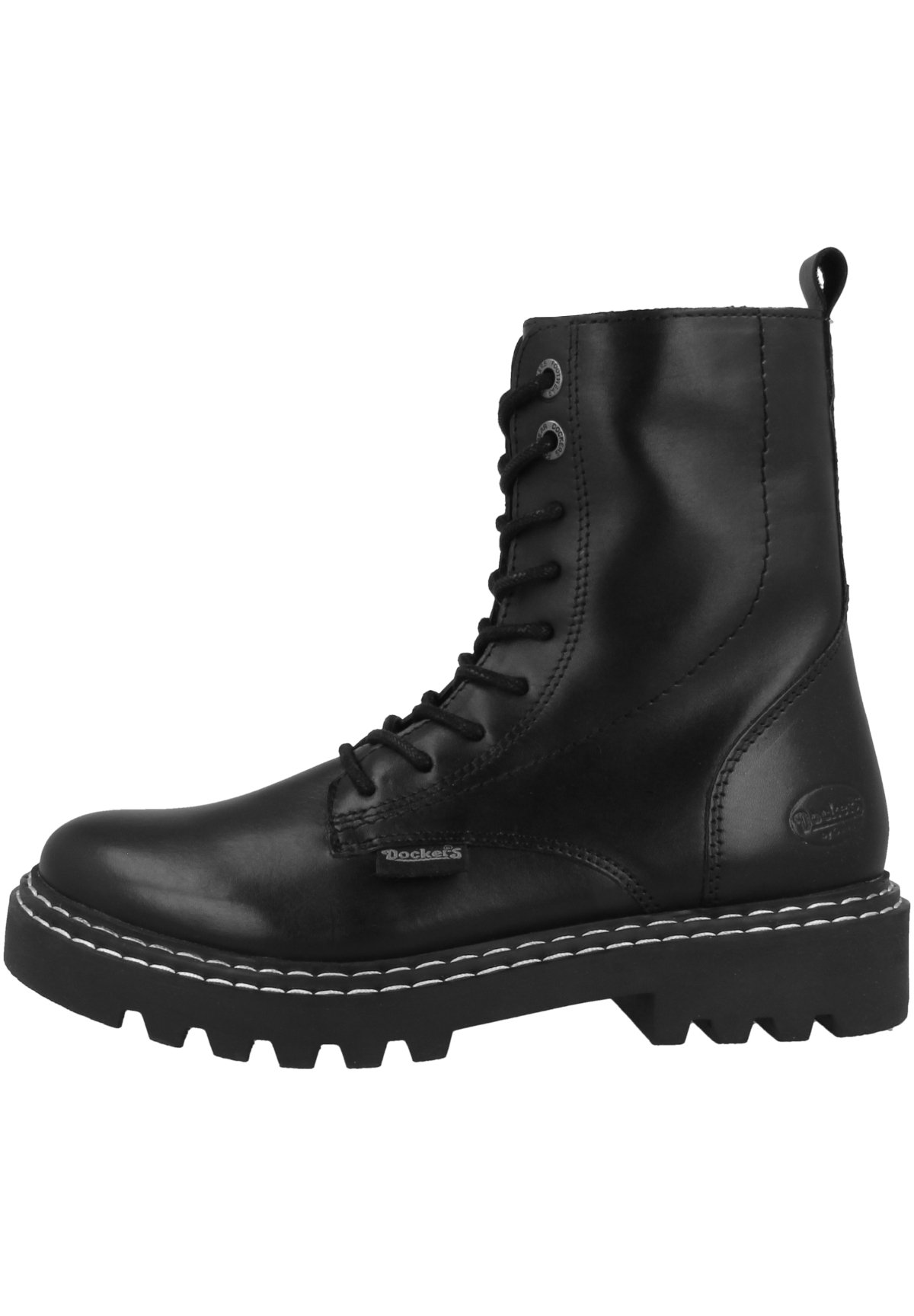 Dockers by Gerli Botines con cordones - black (49tf301-100100)/negro -  Zalando.es