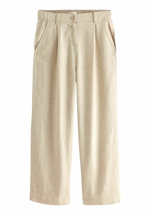 BLEND WIDE LEG - Tygbyxor - natural