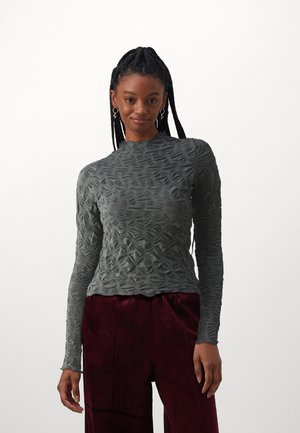 Long sleeved top - dark grey