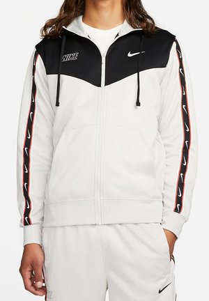 Felpa con zip - white