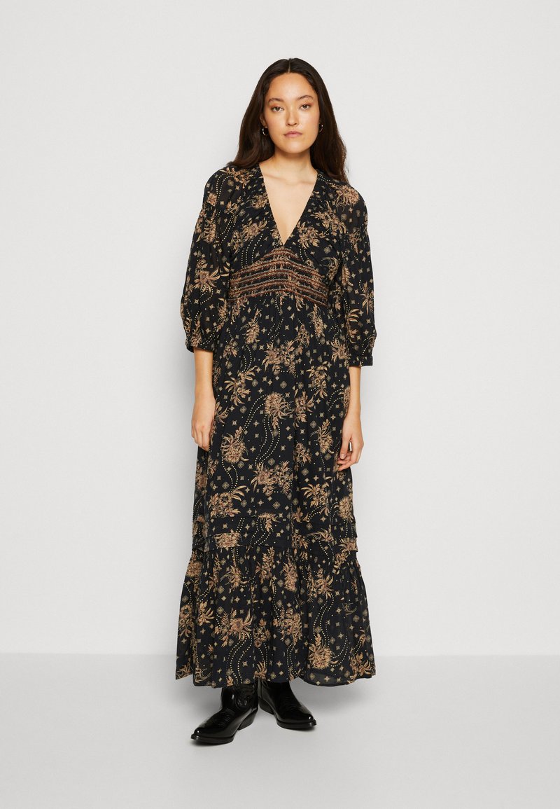 Free People GOLDEN HOUR - Maxi dress - black combo/black - Zalando.ie