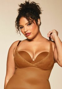 Lipsy SCULPT TUMMY CONTROL YOUR OWN - Muotoileva alusasu - mocha brown