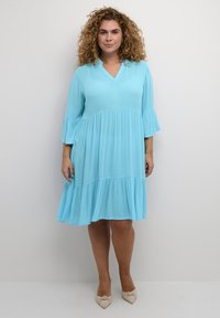 Kaffe Curve - MARIANA AMI - Freizeitkleid - blue atoll Thumbnail-Bild 1