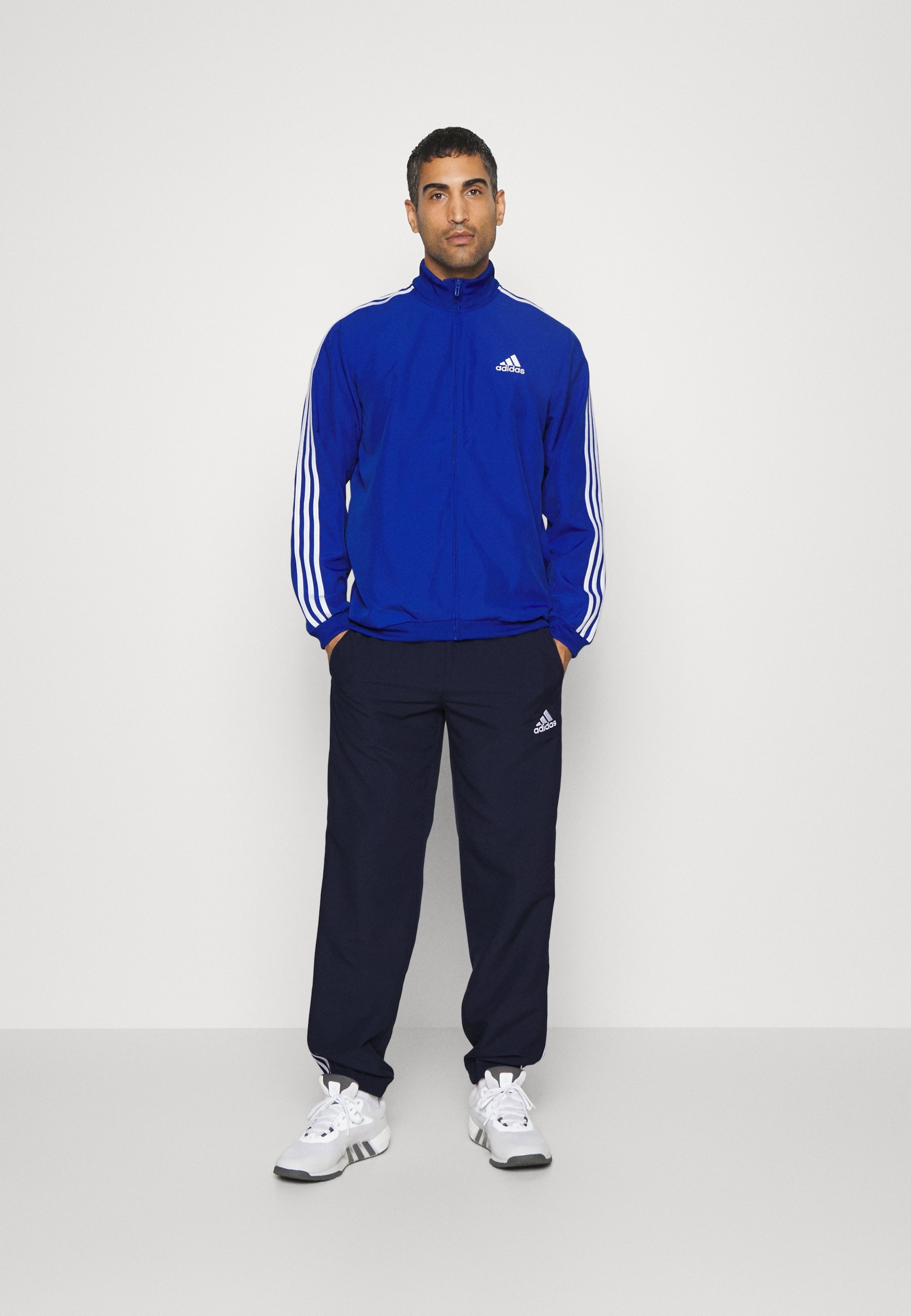 Adidas Tracksuit Black With Yellow Stripes