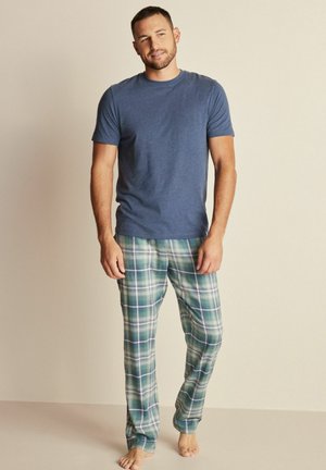 LIGHTWEIGHT SET - REGULAR FIT - Pijama - blue green soft check