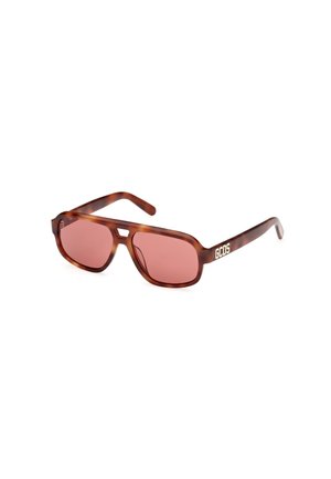 GCDS Lunettes de soleil - avana scuro borgogna