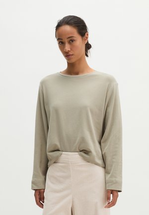 Marc O'Polo, MARC O'POLO OVERSIZE LONGSLEEVE CROPPED AUS GEBRUSHTEM SINGLE JERSEY - Maglietta a manica lunga - smooth sage