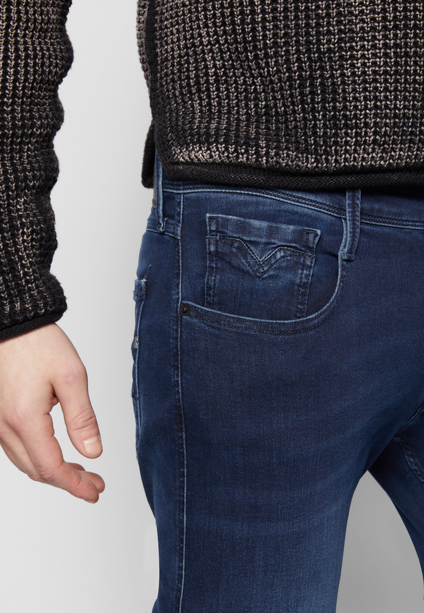 Replay ANBASS - Jeans Skinny Fit - dark blue/donkerblauw - Zalando.nl