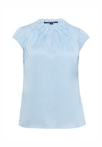 comma MIT RAFFUNG - Blouse - hellblau