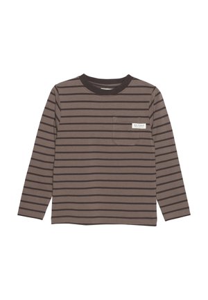 LS STRIPE - Camiseta de manga larga - chocolate chip