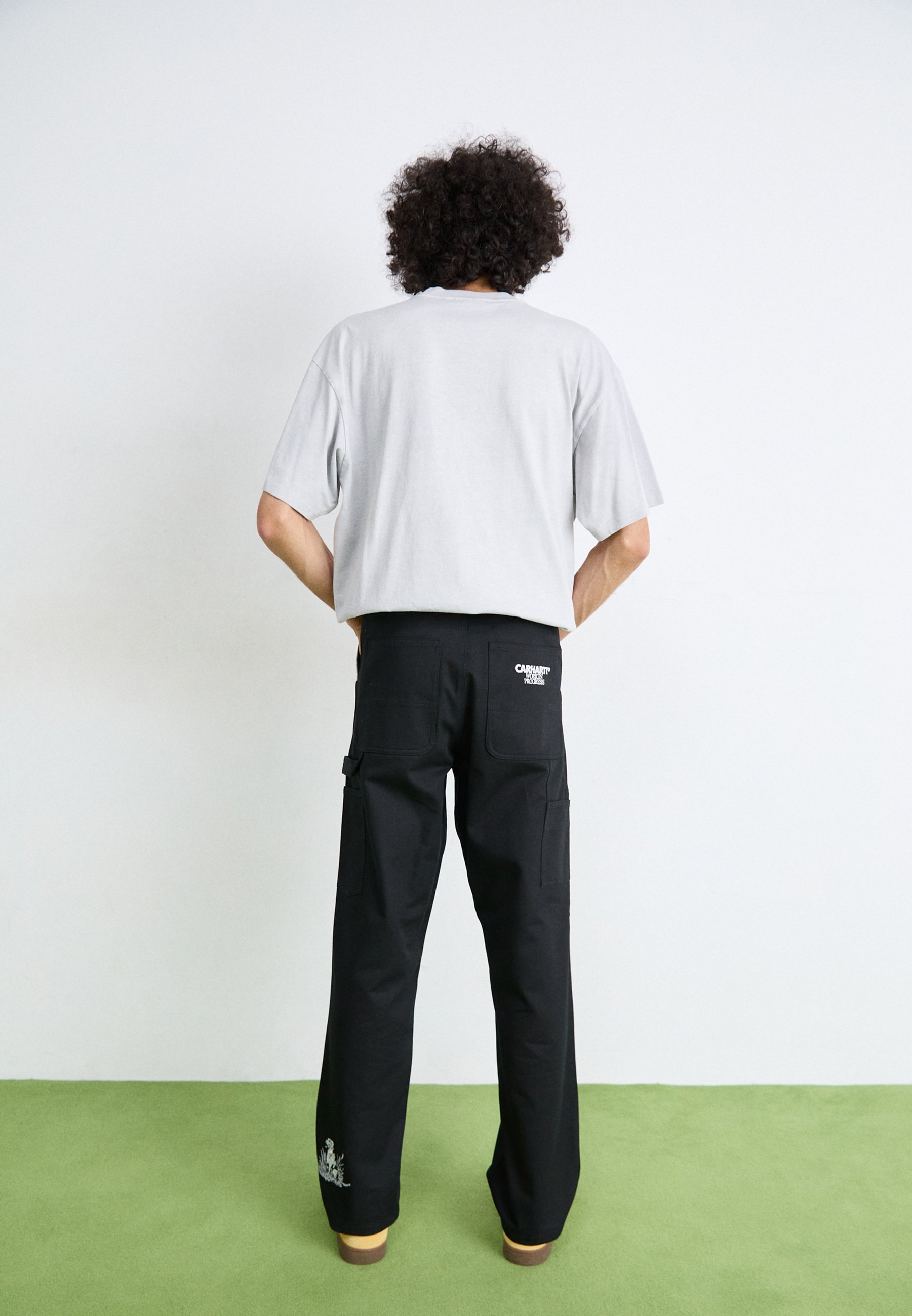 Carhartt WIP DUCKS SINGLE KNEE PANT - Trousers - black - Zalando.co.uk