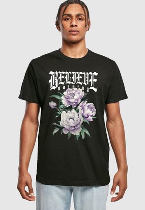 BELIEVE NOTHING  - Apdrukāts T-krekls - black