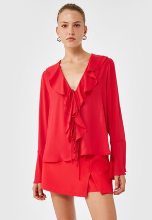 RUFFLE - Blus - red