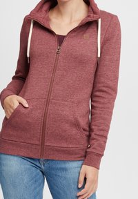 Oxmo Sudadera con cremallera - bordeaux