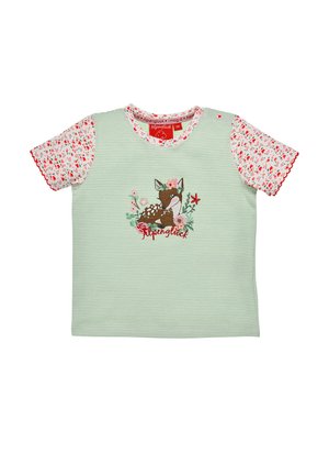 HALBARM GERINGELT BAMBI - Print T-shirt - grün