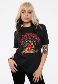 Paradiso Clothing THE ROLLING STONES TATTOO YOU  FLAMES - Print T-shirt - black