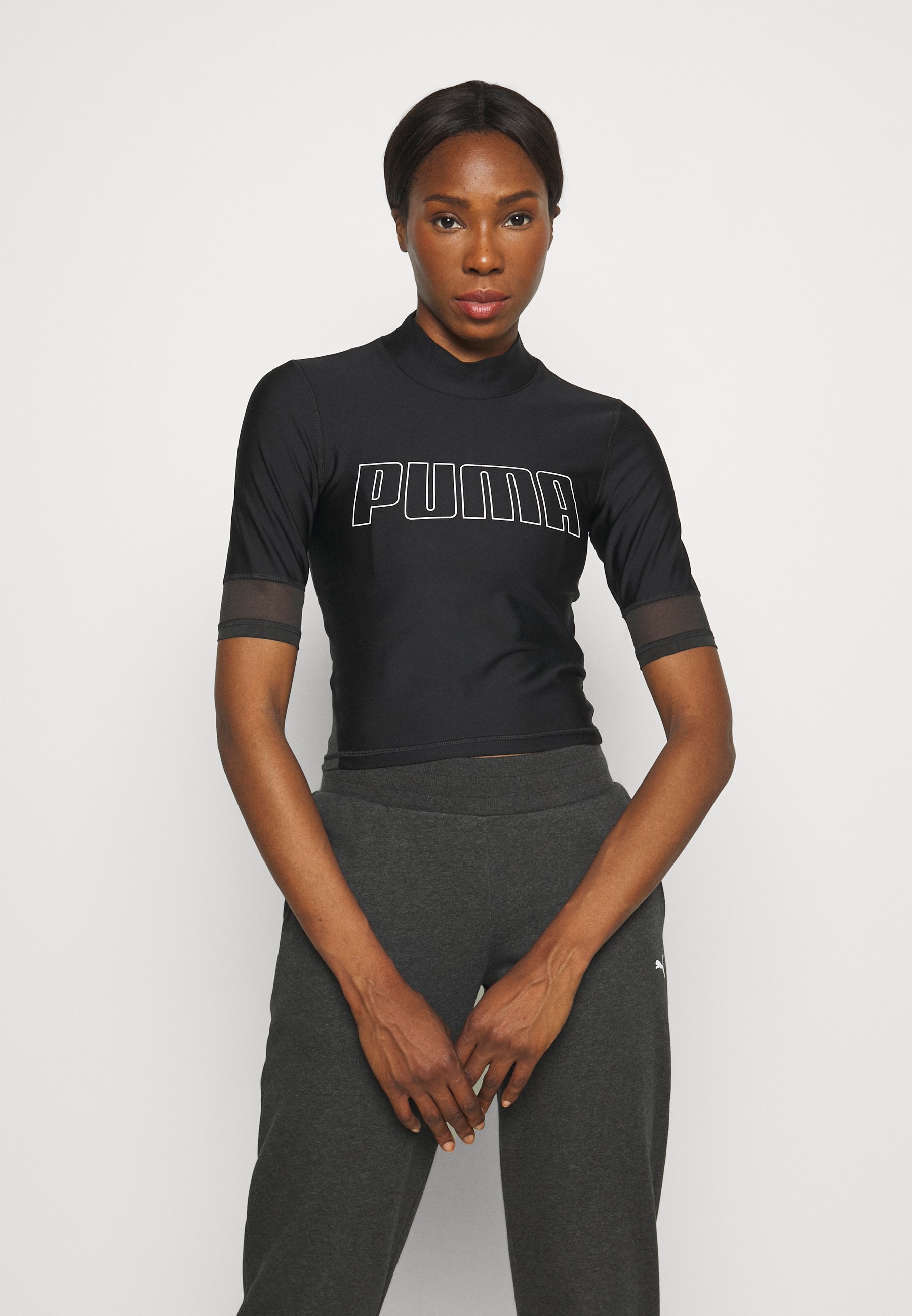 Puma TRAIN EVERSCULPT MOCK NECK - T 