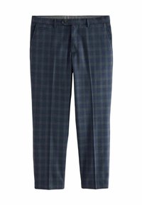 Next TAILORED FIT BRUSHED CHECK - REGULAR FIT - Nadrágok - navy blue