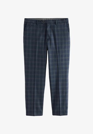 Next TAILORED FIT BRUSHED CHECK - REGULAR FIT - Tygbyxor - navy blue