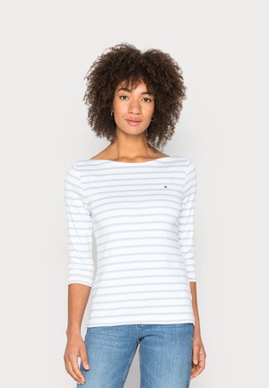 SLIM BOAT TOP - Long sleeved top - breton/white breezy blue