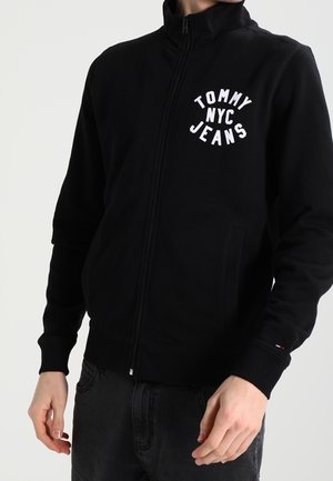 Sweater met rits - black