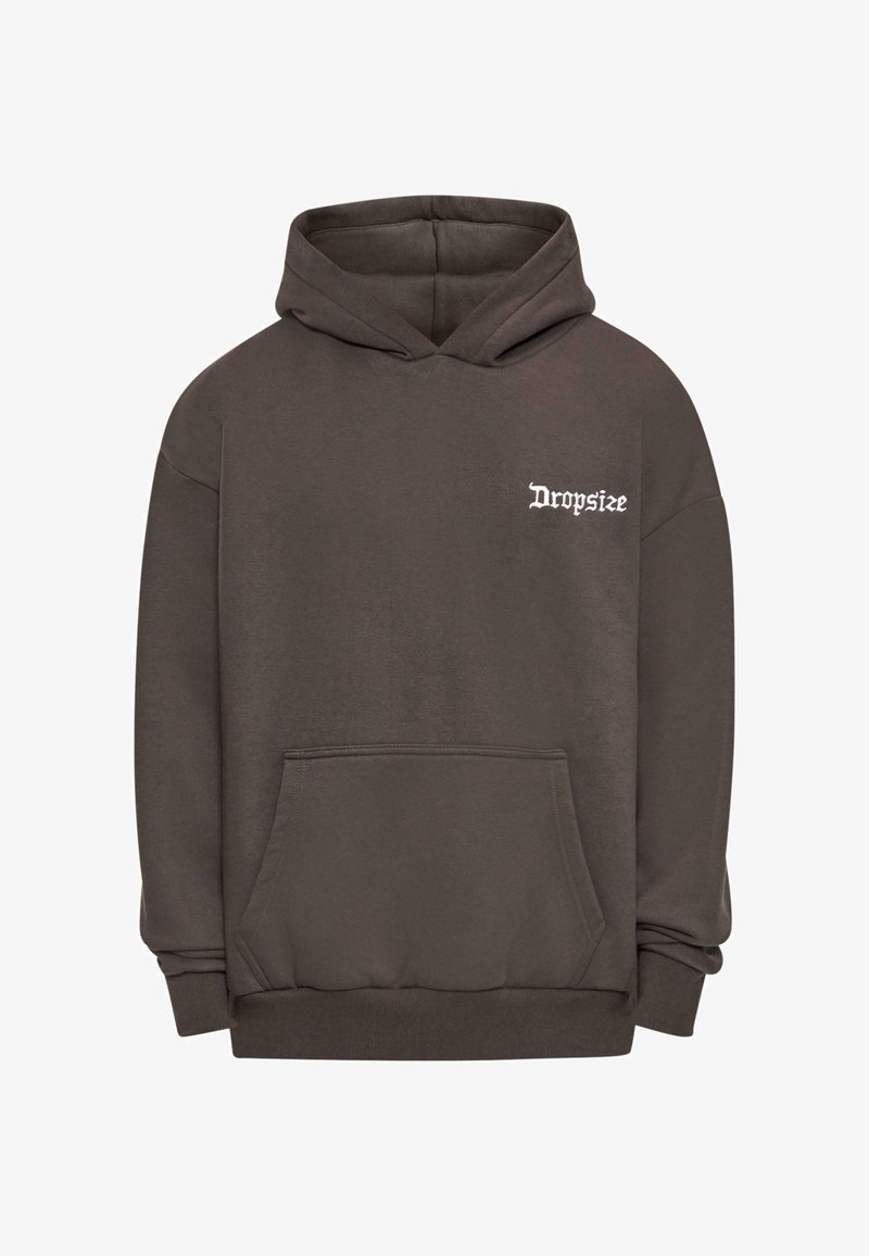 Dropsize CREW LOVE GLOBE Hoodie washed black/black