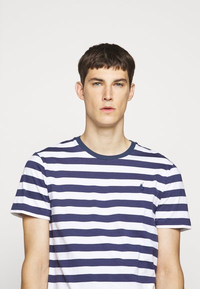 Polo Ralph Lauren SSCNCMSLM2-SHORT SLEEVE-T-SHIRT - T-shirt estampada - navy/white