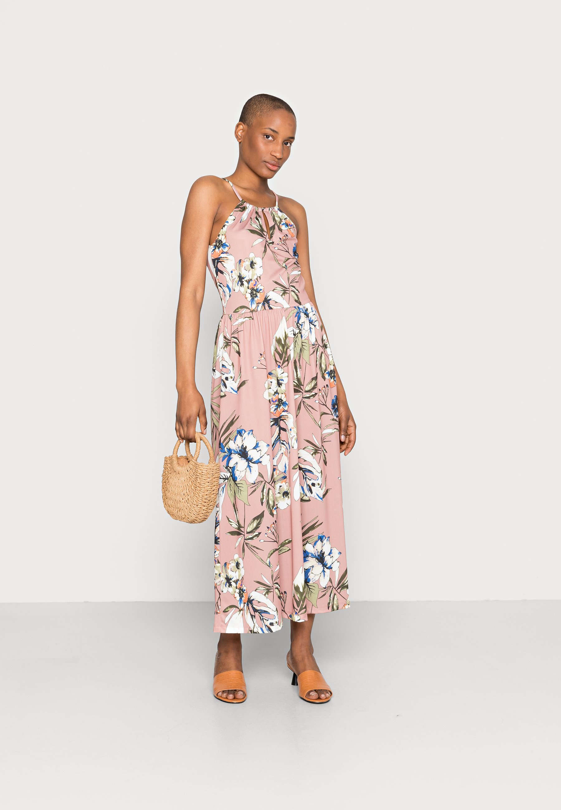 Anna Field Vestito lungo - pink/white/fuxia - Zalando.it